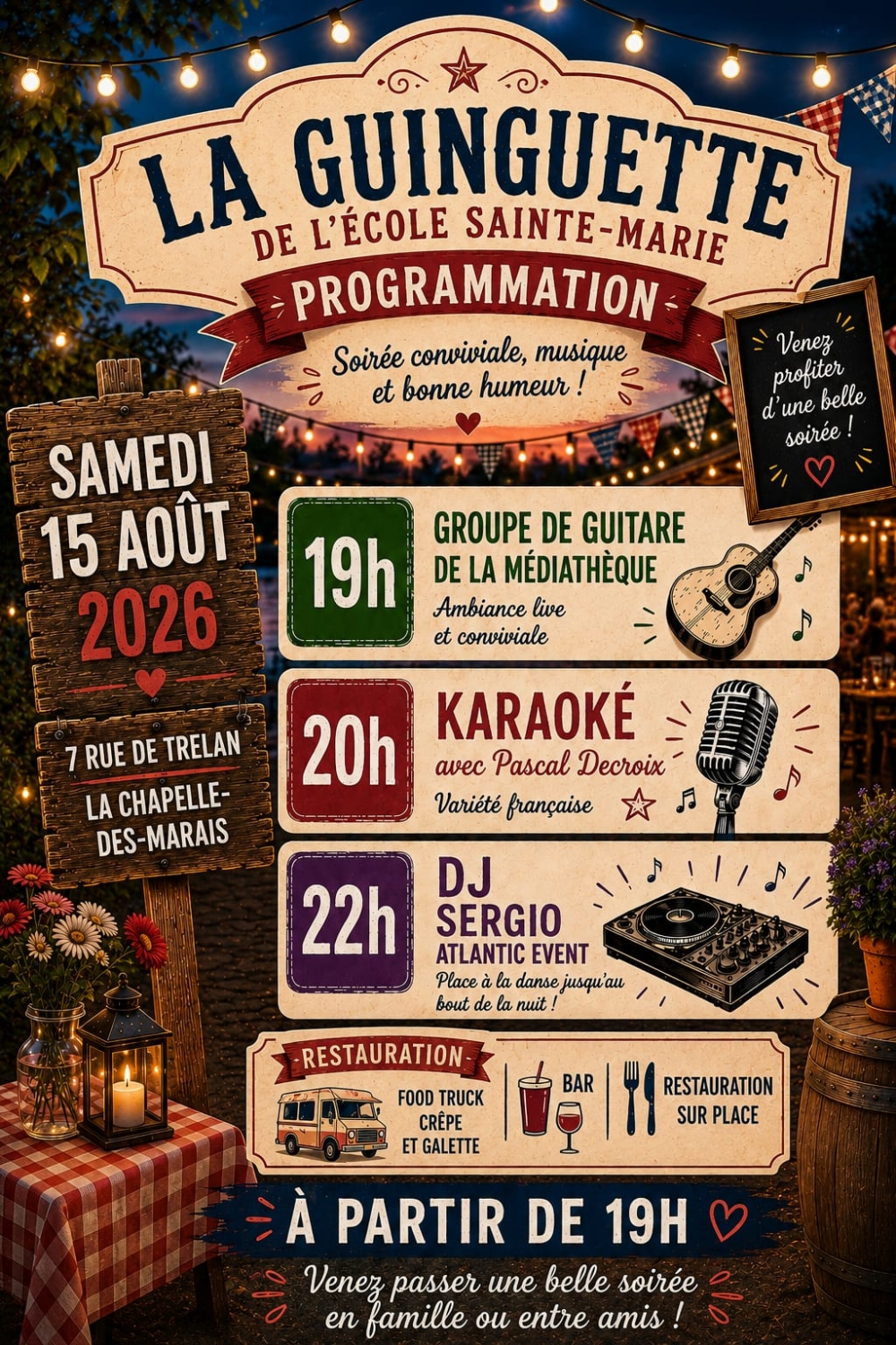 LA GUINGUETTE de l'École Sainte-Marie