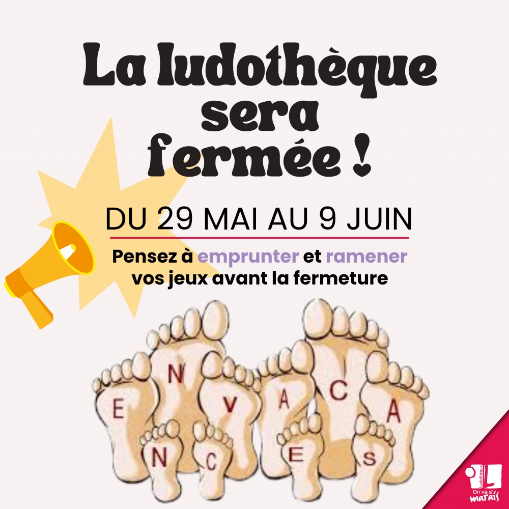 Fermeture de la Ludothèque