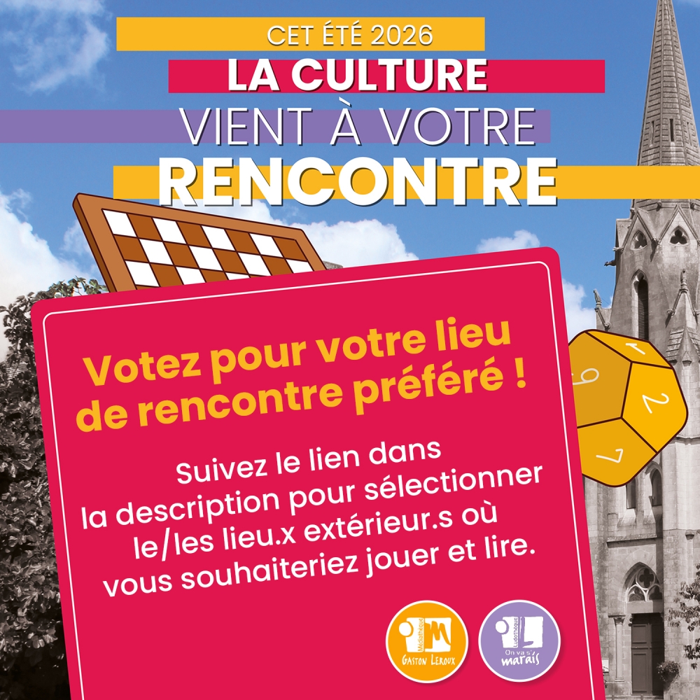 Vote : La culture à votre rencontre