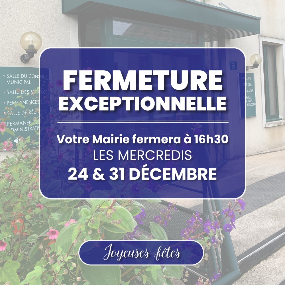 Fermeture exceptionnelle