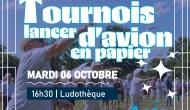 Tournois lancer d'avion en papier