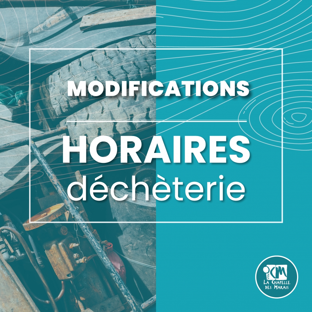 Déchèterie et collecte des ordures ménagères : Horaires modifiés